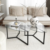 Set masuta de cafea Bellisimo - Black, Negru mat, 82x40x58 cm