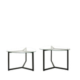 Set masuta de cafea Bellisimo - Black, Negru mat, 82x40x58 cm