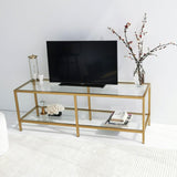 Comoda TV Basic Gold TV501, Aur, 40x45x130 cm