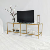 Comoda TV Basic Gold TV501, Aur, 40x45x130 cm