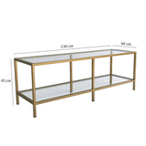 Comoda TV Basic Gold TV501, Aur, 40x45x130 cm