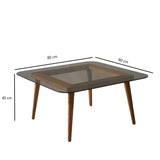 Masuta de cafea Smart, Bronz, 80x40x80 cm