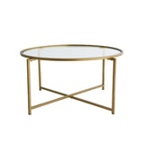 Masuta de cafea Gold Sun S404, Aur, 83x40x83 cm