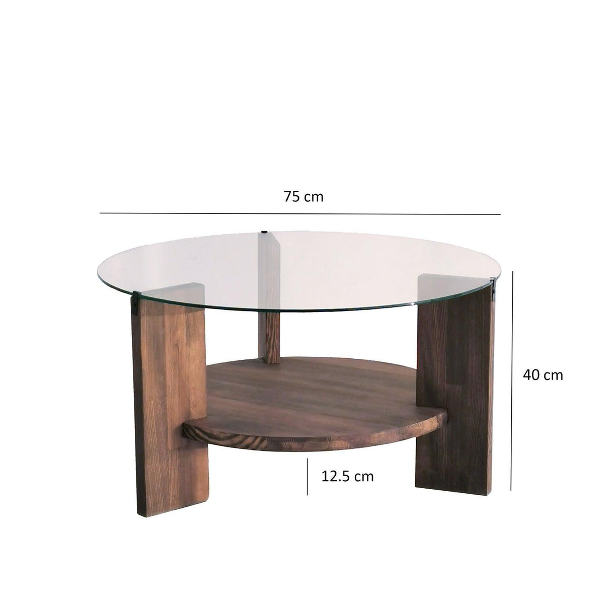Măsuță de cafea Mahal, Diverse culori, 75x75x40 cm - Nuc | SKU: 552NOS2231 | Măsuță de cafea Mahal, 75x75x40 cm, varianta Nuc, produs pentru amenajarea locuinței, disponibil online în România la CasaMob