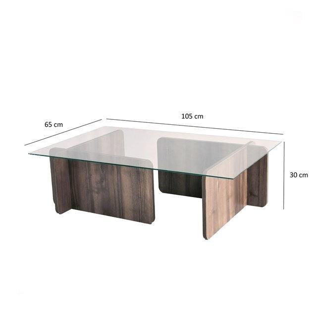 Măsuță de cafea Escape, Diverse culori, Diverse dimensiuni - Nuc - 105x65x30 cm | SKU: 552NOS2232 | Măsuță de cafea Escape, varianta Nuc - 105x65x30 cm, produs pentru amenajarea locuinței, disponibil online în România la CasaMob