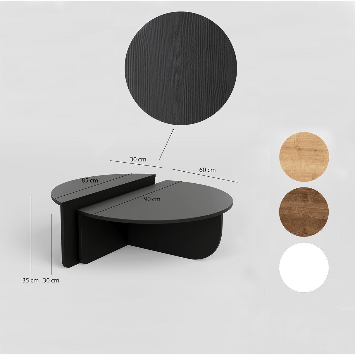 Măsuță de cafea Podium, Diverse culori, Diverse dimensiuni - Negru - 90x60x30 cm | SKU: 552NOS2475 | Măsuță de cafea Podium, varianta Negru - 90x60x30 cm, produs pentru amenajarea locuinței, disponibil online în România la CasaMob