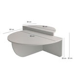 Măsuță de cafea Podium, Diverse culori, Diverse dimensiuni - Alb - 90x60x30 cm | SKU: 552NOS2233 | Măsuță de cafea Podium, varianta Alb - 90x60x30 cm, produs pentru amenajarea locuinței, disponibil online în România la CasaMob