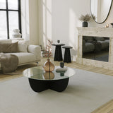 Măsuță de cafea Lily, Diverse culori, Diverse configurații, Diverse dimensiuni - Negru - 90x90x30 cm - Standard | SKU: 552NOS2472 | Măsuță de cafea Lily, varianta Negru - 90x90x30 cm - Standard, produs pentru amenajarea locuinței, disponibil online în România la CasaMob