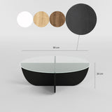 Măsuță de cafea Lily, Diverse culori, Diverse configurații, Diverse dimensiuni - Negru - 90x90x30 cm - Standard | SKU: 552NOS2472 | Măsuță de cafea Lily, varianta Negru - 90x90x30 cm - Standard, produs pentru amenajarea locuinței, disponibil online în România la CasaMob