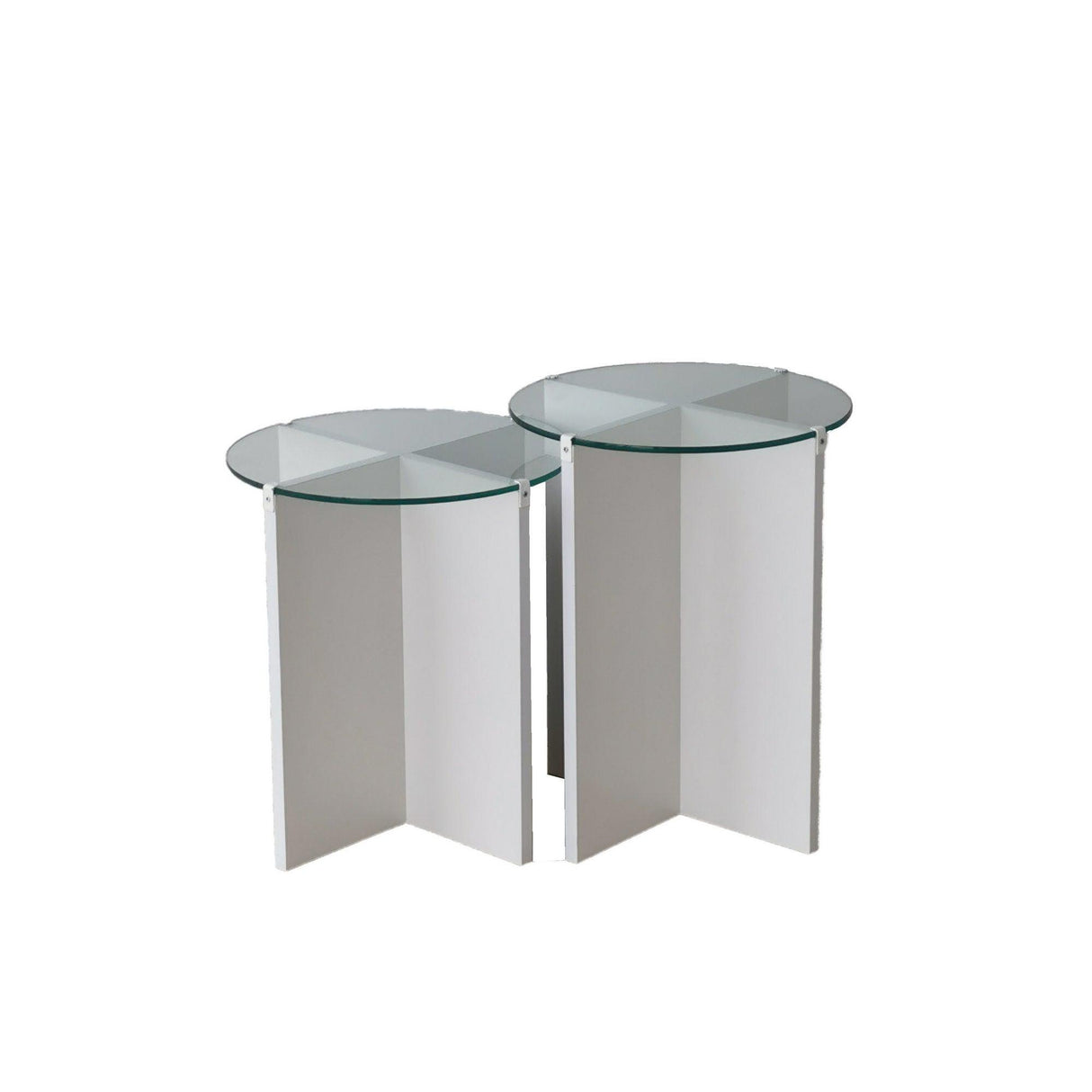 Măsuță de cafea Lily, Diverse culori, Diverse configurații, Diverse dimensiuni - Alb - Ø40x45 cm - 2 bucăți | SKU: 552NOS2245 | Măsuță de cafea Lily, varianta Alb - Ø40x45 cm - 2 bucăți, produs pentru amenajarea locuinței, disponibil online în România la CasaMob