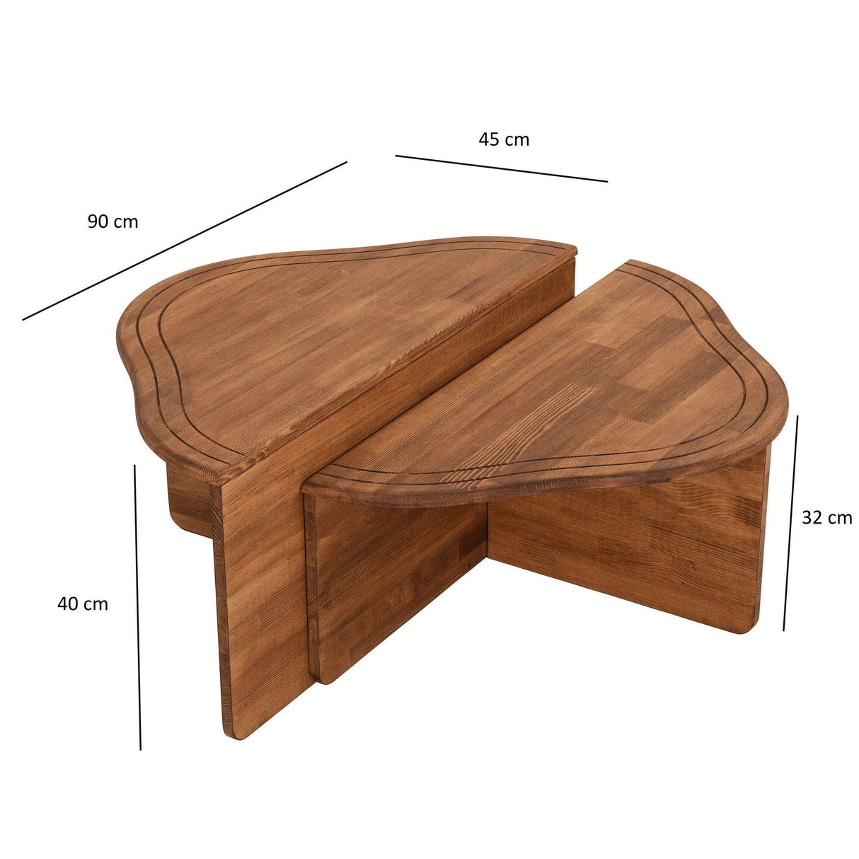 Masuta de cafea Reis Coffee Table, Gri, 90 x 40 x 45 cm - Castan, SKU 552NOS2252