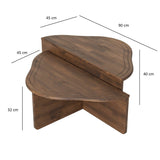 Masuta de cafea Reis Coffee Table, Gri, 90 x 40 x 45 cm - Nuc, SKU 552NOS2252
