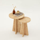 Set de măsuțe de cafea Mushroom, Diverse culori, Diverse configurații, Diverse dimensiuni - Stejar safir - 40x40x50 cm - 2 bucăți | SKU: 552NOS2273 | Set de măsuțe de cafea Mushroom, varianta Stejar safir - 40x40x50 cm - 2 bucăți, produs pentru amenajarea locuinței, disponibil online în România la CasaMob
