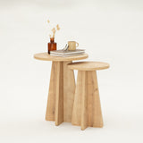 Set de măsuțe de cafea Mushroom, Diverse culori, Diverse configurații, Diverse dimensiuni - Stejar safir - 40x40x50 cm - 2 bucăți | SKU: 552NOS2273 | Set de măsuțe de cafea Mushroom, varianta Stejar safir - 40x40x50 cm - 2 bucăți, produs pentru amenajarea locuinței, disponibil online în România la CasaMob