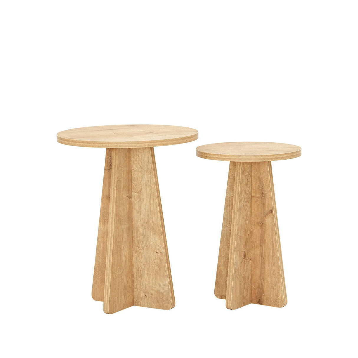 Set de măsuțe de cafea Mushroom, Diverse culori, Diverse configurații, Diverse dimensiuni - Stejar safir - 40x40x50 cm - 2 bucăți | SKU: 552NOS2273 | Set de măsuțe de cafea Mushroom, varianta Stejar safir - 40x40x50 cm - 2 bucăți, produs pentru amenajarea locuinței, disponibil online în România la CasaMob