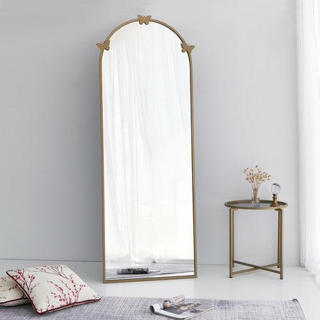 Oglindă mare Portal A903, Auriu mat, 65x2x180 cm