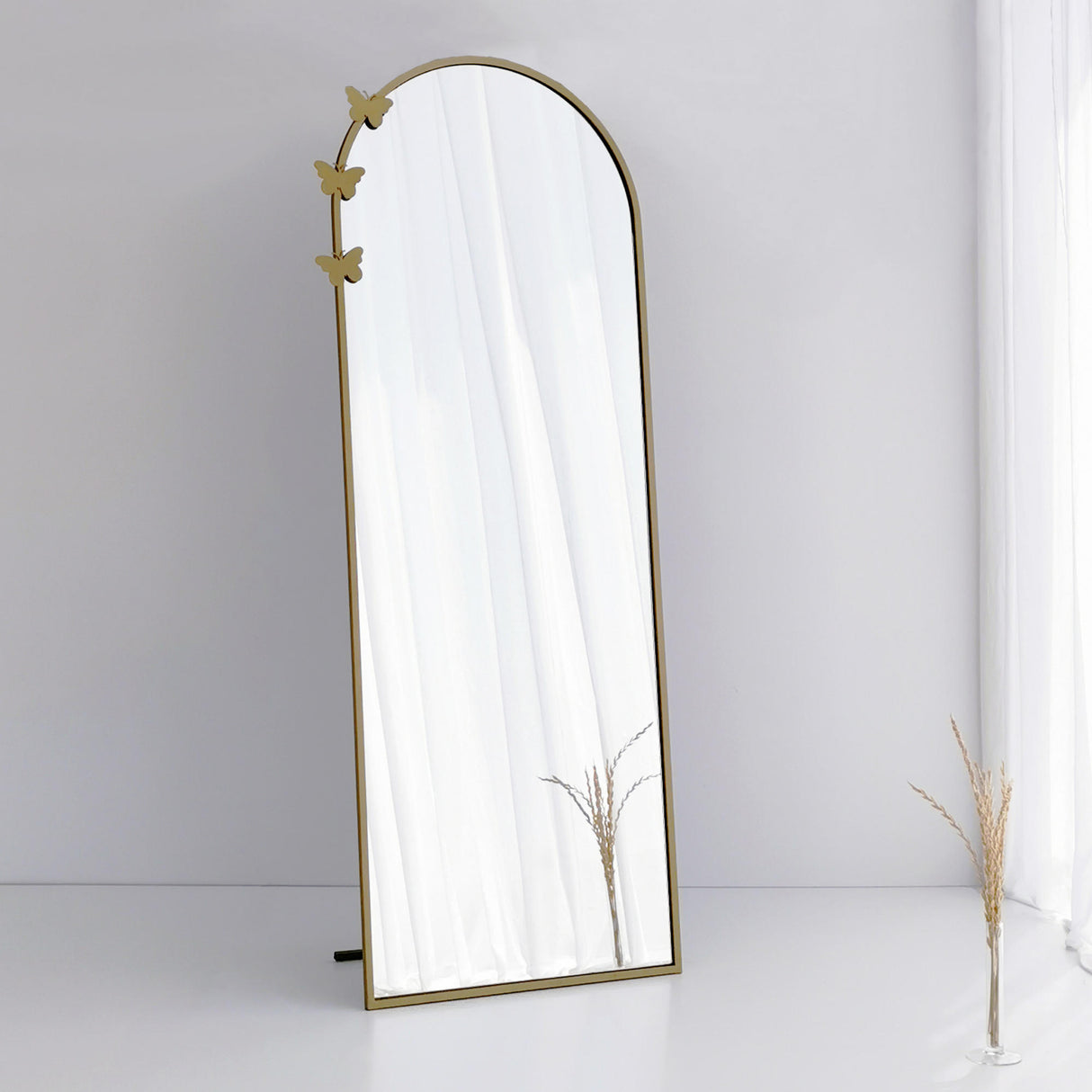 Oglindă mare Portal A904, Auriu mat, 65x2x180 cm