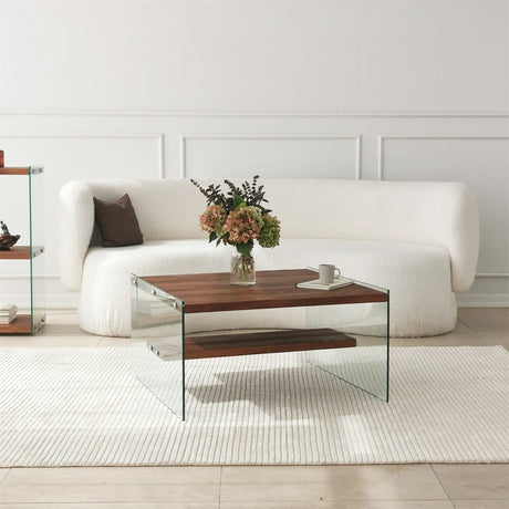 Măsuță de cafea Aqua - Chestnut, Natur, 75x75x40 cm