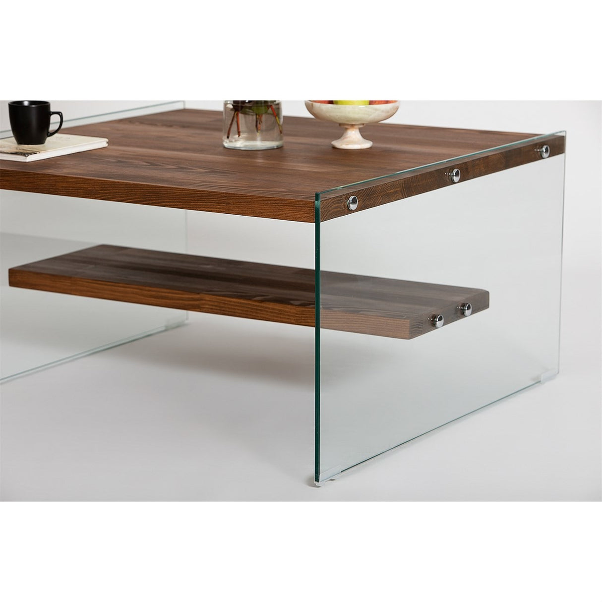 Măsuță de cafea Aqua - Chestnut, Natur, 75x75x40 cm