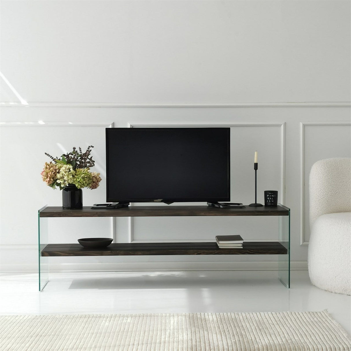 Mobila Aqua TV 140x35 - Anthracite, SKU 552NOS2361