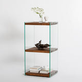 Bibliotecă Aqua 2, Natur, 40x35x80 cm