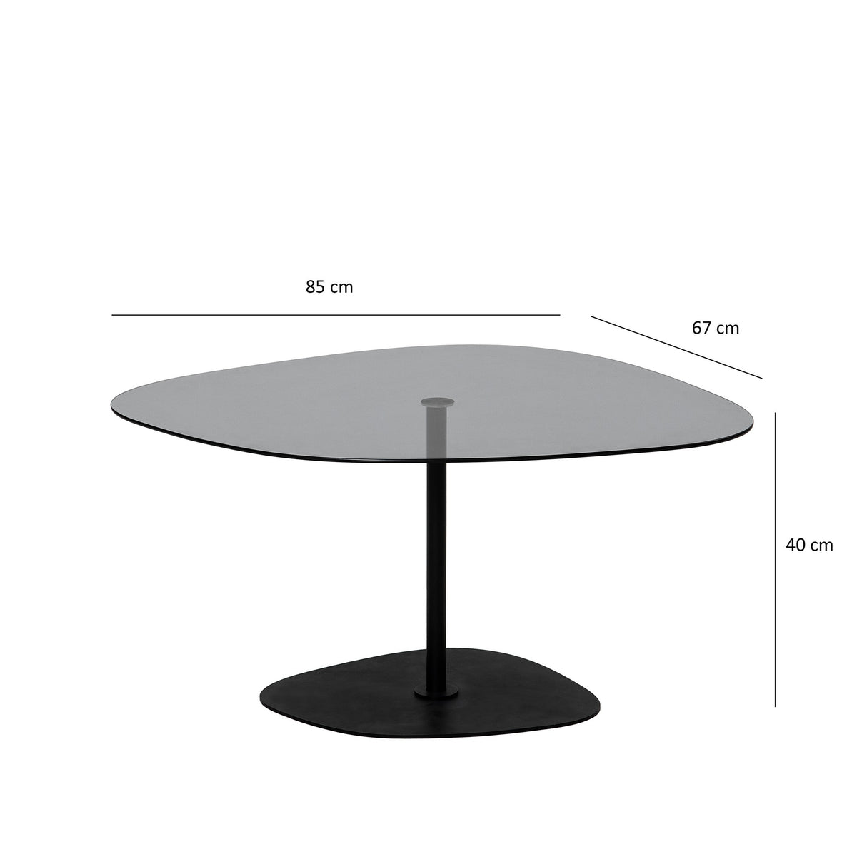 Măsuță de cafea Soho, Diverse culori, 85x67x40 cm - Gri închis - Negru | SKU: 552NOS2379 | Măsuță de cafea Soho, 85x67x40 cm, varianta Gri închis - Negru, produs pentru amenajarea locuinței, disponibil online în România la CasaMob