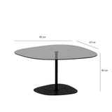 Măsuță de cafea Soho, Diverse culori, 85x67x40 cm - Gri închis - Negru | SKU: 552NOS2379 | Măsuță de cafea Soho, 85x67x40 cm, varianta Gri închis - Negru, produs pentru amenajarea locuinței, disponibil online în România la CasaMob