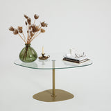 Măsuță de cafea Soho, Diverse culori, 85x67x40 cm - Transparent - Auriu | SKU: 552NOS2380 | Măsuță de cafea Soho, 85x67x40 cm, varianta Transparent - Auriu, produs pentru amenajarea locuinței, disponibil online în România la CasaMob