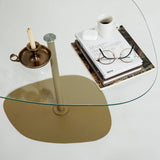 Măsuță de cafea Soho, Diverse culori, 85x67x40 cm - Transparent - Auriu | SKU: 552NOS2380 | Măsuță de cafea Soho, 85x67x40 cm, varianta Transparent - Auriu, produs pentru amenajarea locuinței, disponibil online în România la CasaMob