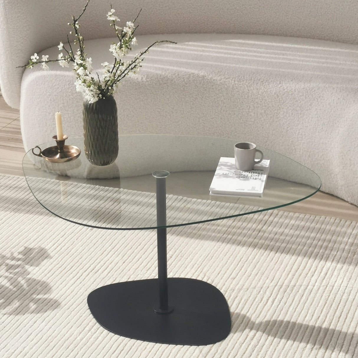 Măsuță de cafea Soho, Diverse culori, 85x67x40 cm - Transparent - Negru | SKU: 552NOS2381 | Măsuță de cafea Soho, 85x67x40 cm, varianta Transparent - Negru, produs pentru amenajarea locuinței, disponibil online în România la CasaMob