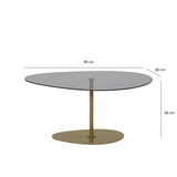 Măsuță de cafea Porto, Diverse culori, 90x60x40 cm - Gri închis - Auriu | SKU: 552NOS2382 | Măsuță de cafea Porto, 90x60x40 cm, varianta Gri închis - Auriu, produs pentru amenajarea locuinței, disponibil online în România la CasaMob