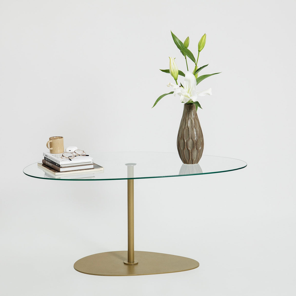 Măsuță de cafea Porto, Diverse culori, 90x60x40 cm - Transparent - Auriu | SKU: 552NOS2384 | Măsuță de cafea Porto, 90x60x40 cm, varianta Transparent - Auriu, produs pentru amenajarea locuinței, disponibil online în România la CasaMob