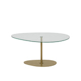 Măsuță de cafea Porto, Diverse culori, 90x60x40 cm - Transparent - Auriu | SKU: 552NOS2384 | Măsuță de cafea Porto, 90x60x40 cm, varianta Transparent - Auriu, produs pentru amenajarea locuinței, disponibil online în România la CasaMob
