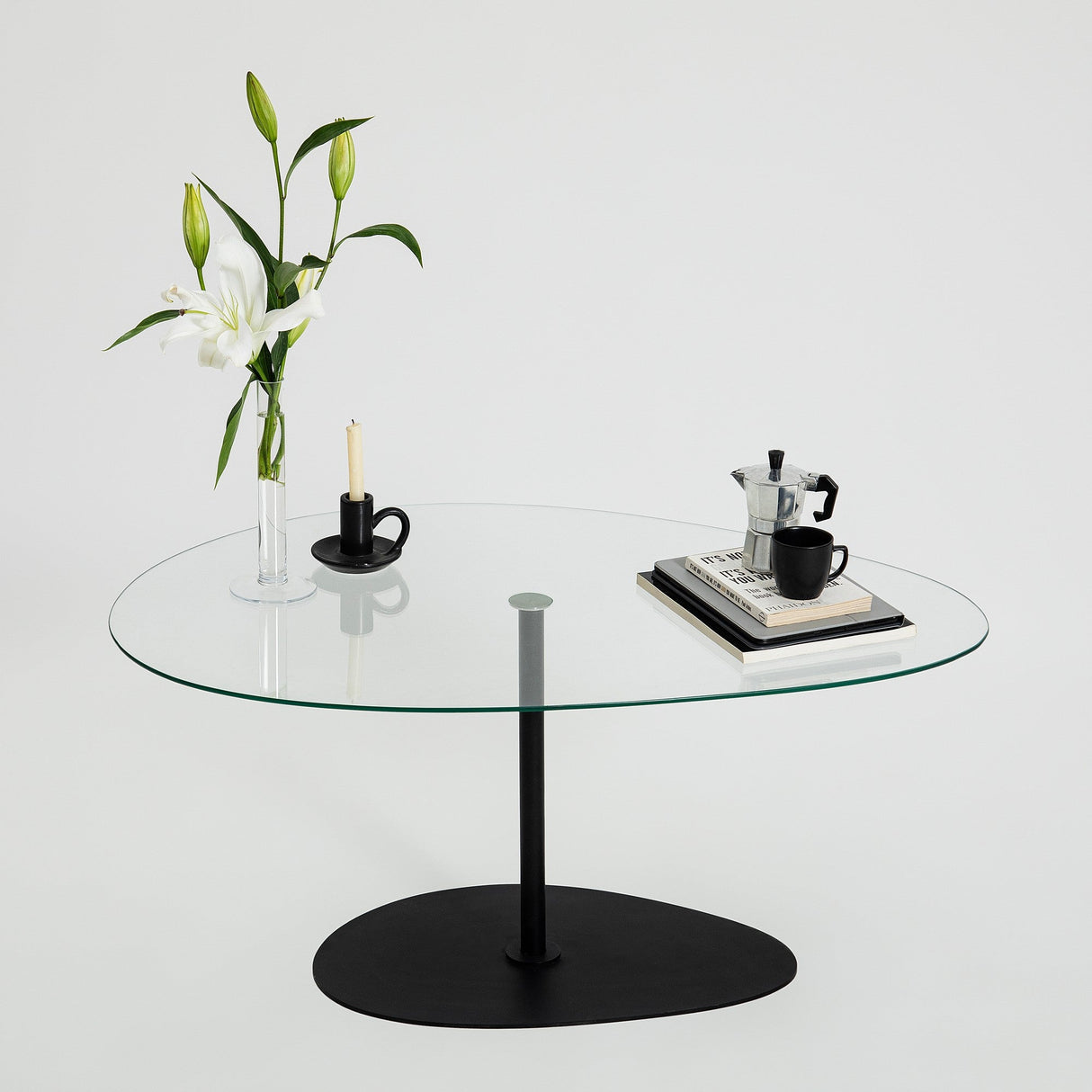 Măsuță de cafea Porto, Diverse culori, 90x60x40 cm - Transparent - Negru | SKU: 552NOS2385 | Măsuță de cafea Porto, 90x60x40 cm, varianta Transparent - Negru, produs pentru amenajarea locuinței, disponibil online în România la CasaMob