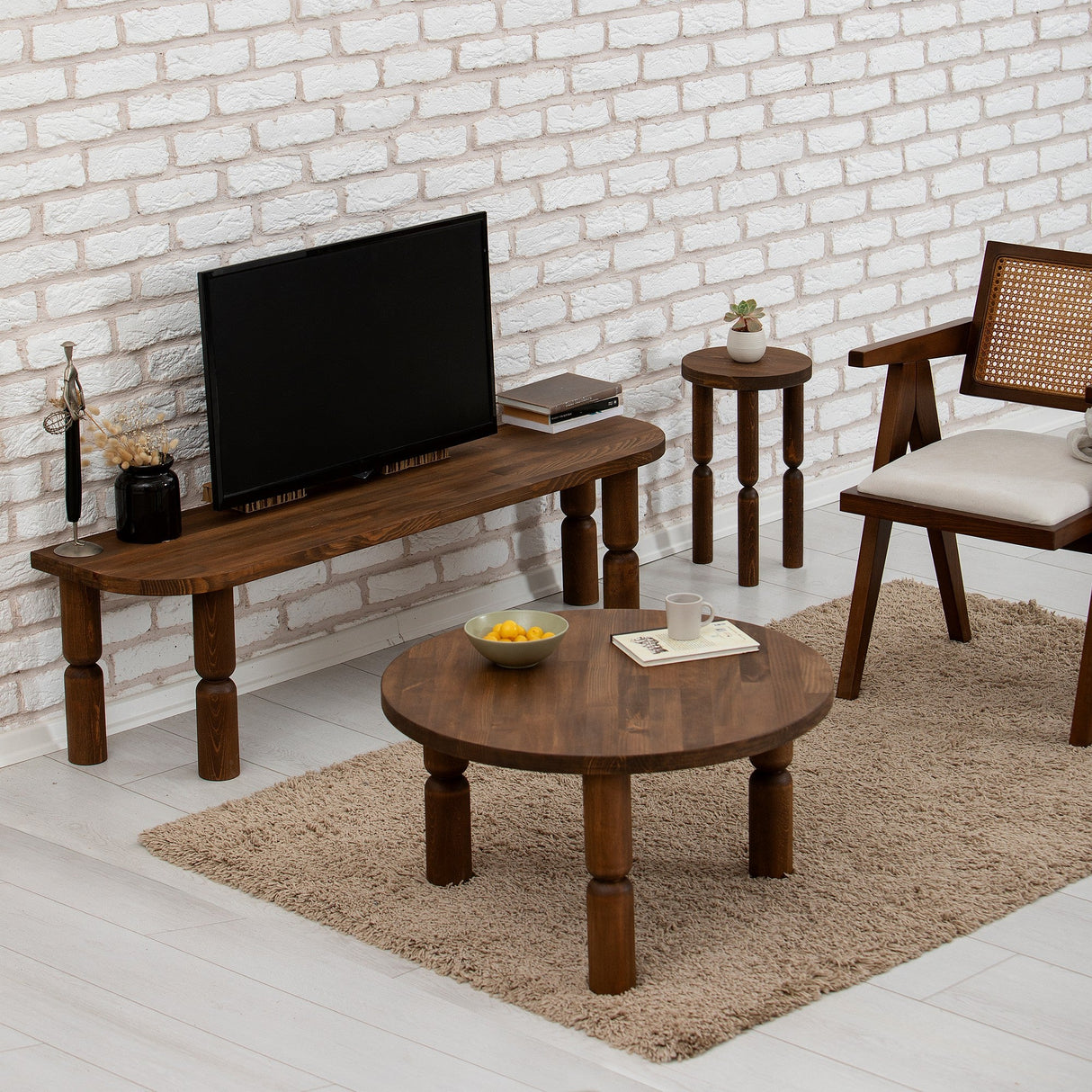 Măsuță de cafea Ida 60, Diverse culori, 60x60x40 cm - Nuc | SKU: 552NOS2388 | Măsuță de cafea Ida 60, 60x60x40 cm, varianta Nuc, produs pentru amenajarea locuinței, disponibil online în România la CasaMob