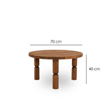 Măsuță de cafea Ida 70, Diverse culori, 70x70x40 cm - Castaniu | SKU: 552NOS2389 | Măsuță de cafea Ida 70, 70x70x40 cm, varianta Castaniu, produs pentru amenajarea locuinței, disponibil online în România la CasaMob