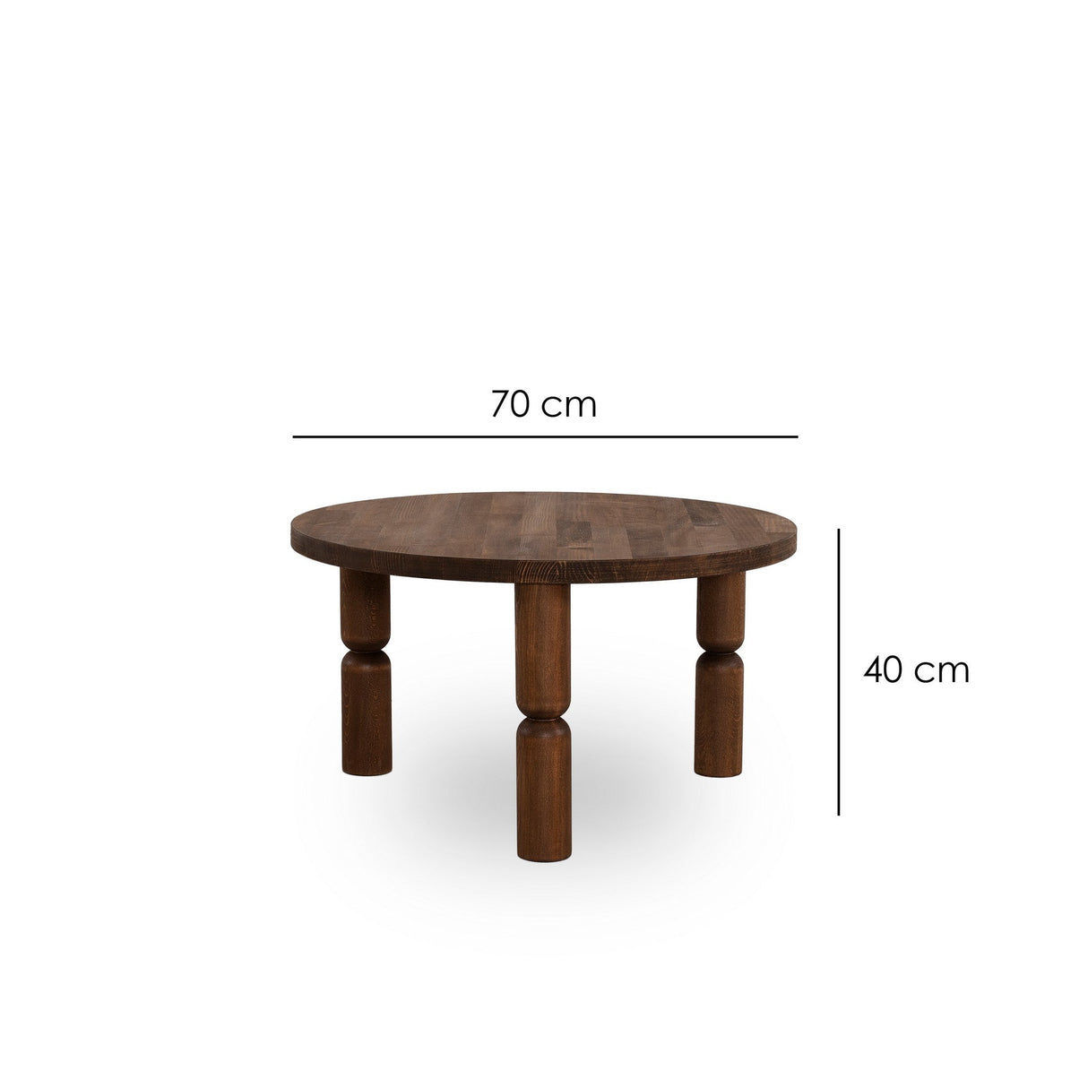 Măsuță de cafea Ida 70, Diverse culori, 70x70x40 cm - Nuc | SKU: 552NOS2390 | Măsuță de cafea Ida 70, 70x70x40 cm, varianta Nuc, produs pentru amenajarea locuinței, disponibil online în România la CasaMob