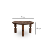 Măsuță de cafea Ida 70, Diverse culori, 70x70x40 cm - Nuc | SKU: 552NOS2390 | Măsuță de cafea Ida 70, 70x70x40 cm, varianta Nuc, produs pentru amenajarea locuinței, disponibil online în România la CasaMob