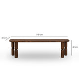 Mobilier Ida 140x35 - Walnut, SKU 552NOS2391