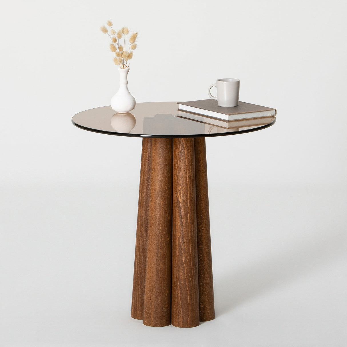 Măsuță de cafea Thales, Diverse culori, 50x50x50 cm - Bronz - Nuc | SKU: 552NOS2393 | Măsuță de cafea Thales, 50x50x50 cm, varianta Bronz - Nuc, produs pentru amenajarea locuinței, disponibil online în România la CasaMob