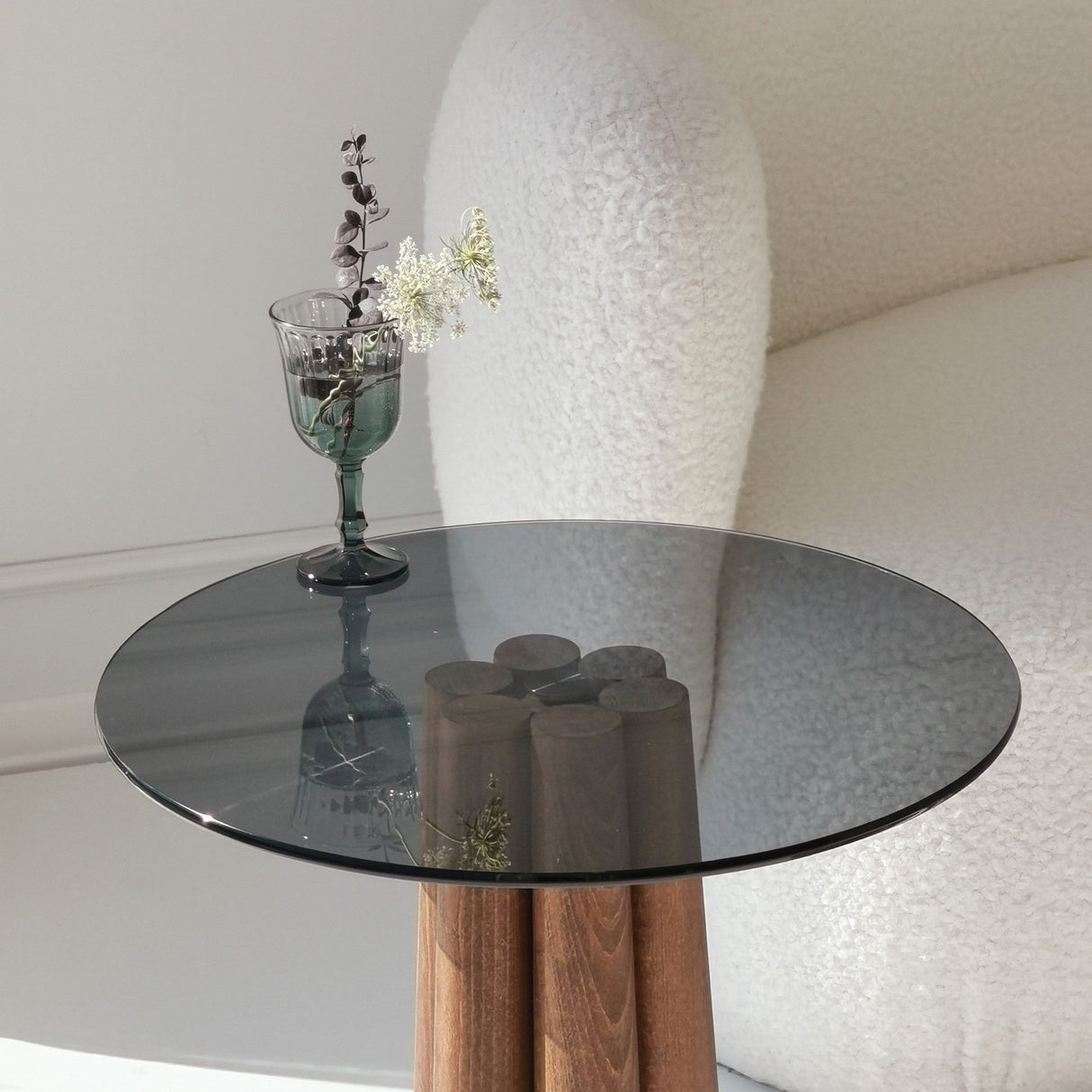 Măsuță de cafea Thales, Diverse culori, 50x50x50 cm - Nuc - Gri închis | SKU: 552NOS2394 | Măsuță de cafea Thales, 50x50x50 cm, varianta Nuc - Gri închis, produs pentru amenajarea locuinței, disponibil online în România la CasaMob