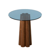 Măsuță de cafea Thales, Diverse culori, 50x50x50 cm - Nuc - Albastru | SKU: 552NOS2395 | Măsuță de cafea Thales, 50x50x50 cm, varianta Nuc - Albastru, produs pentru amenajarea locuinței, disponibil online în România la CasaMob
