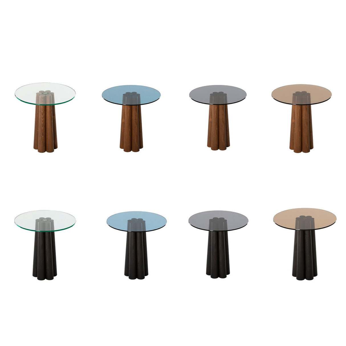 Măsuță de cafea Thales, Diverse culori, 50x50x50 cm - Nuc - Albastru | SKU: 552NOS2395 | Măsuță de cafea Thales, 50x50x50 cm, varianta Nuc - Albastru, produs pentru amenajarea locuinței, disponibil online în România la CasaMob