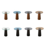 Măsuță de cafea Thales, Diverse culori, 50x50x50 cm - Nuc - Albastru | SKU: 552NOS2395 | Măsuță de cafea Thales, 50x50x50 cm, varianta Nuc - Albastru, produs pentru amenajarea locuinței, disponibil online în România la CasaMob