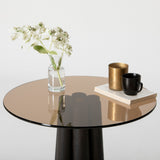 Măsuță de cafea Thales, Diverse culori, 50x50x50 cm - Negru - Bronz | SKU: 552NOS2397 | Măsuță de cafea Thales, 50x50x50 cm, varianta Negru - Bronz, produs pentru amenajarea locuinței, disponibil online în România la CasaMob