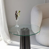 Măsuță de cafea Thales, Diverse culori, 50x50x50 cm - Transparent - Negru | SKU: 552NOS2401 | Măsuță de cafea Thales, 50x50x50 cm, varianta Transparent - Negru, produs pentru amenajarea locuinței, disponibil online în România la CasaMob