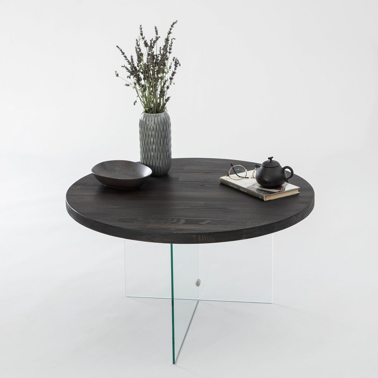 Măsuță de cafea Serenity, Diverse culori - Antracit - Transparent | SKU: 552NOS2403 | Măsuță de cafea Serenity, varianta Antracit - Transparent, produs pentru amenajarea locuinței, disponibil online în România la CasaMob