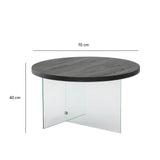 Măsuță de cafea Serenity, Diverse culori - Antracit - Transparent | SKU: 552NOS2403 | Măsuță de cafea Serenity, varianta Antracit - Transparent, produs pentru amenajarea locuinței, disponibil online în România la CasaMob