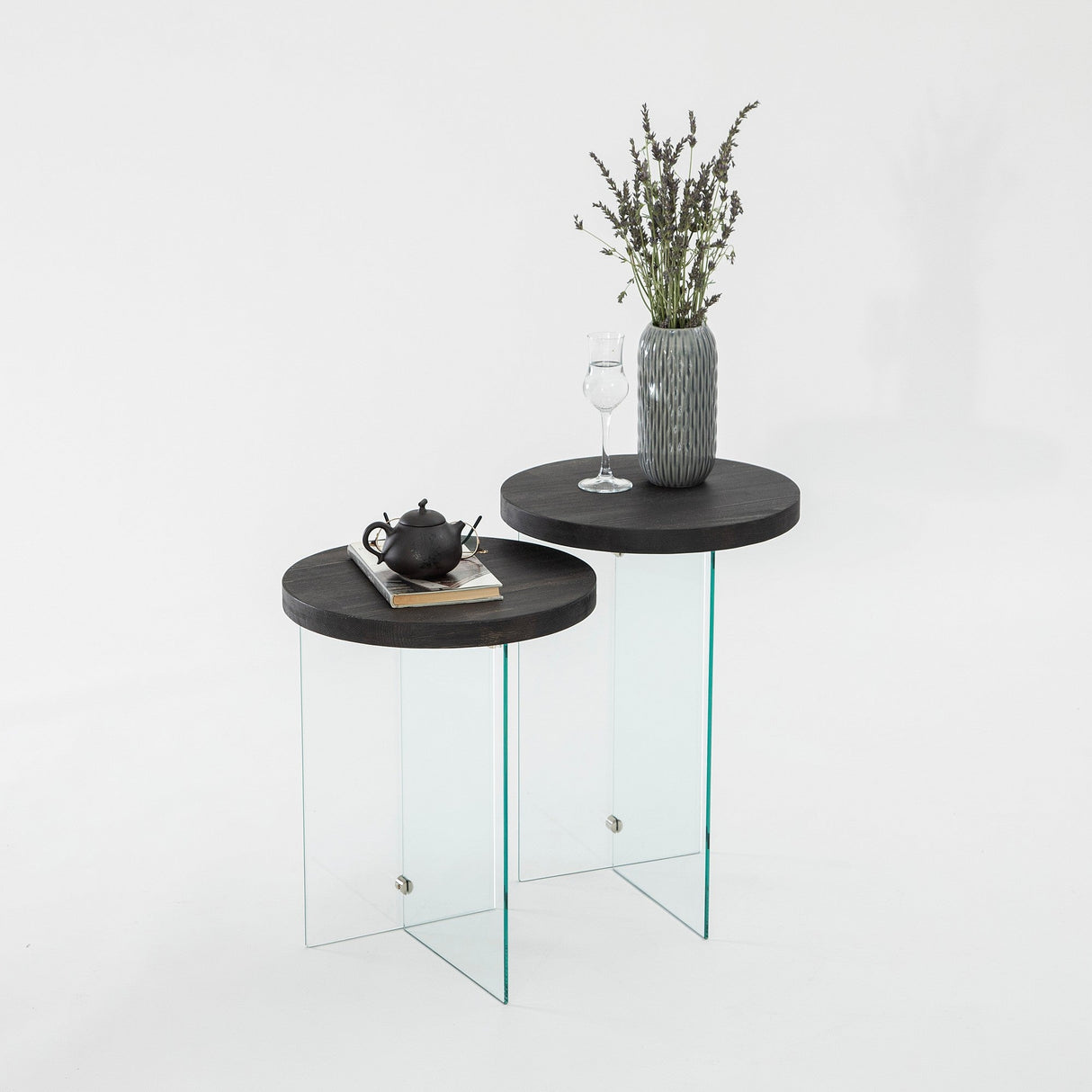 Măsuță de cafea Serenity 2, Diverse culori - Antracit - Transparent | SKU: 552NOS2404 | Măsuță de cafea Serenity 2, varianta Antracit - Transparent, produs pentru amenajarea locuinței, disponibil online în România la CasaMob