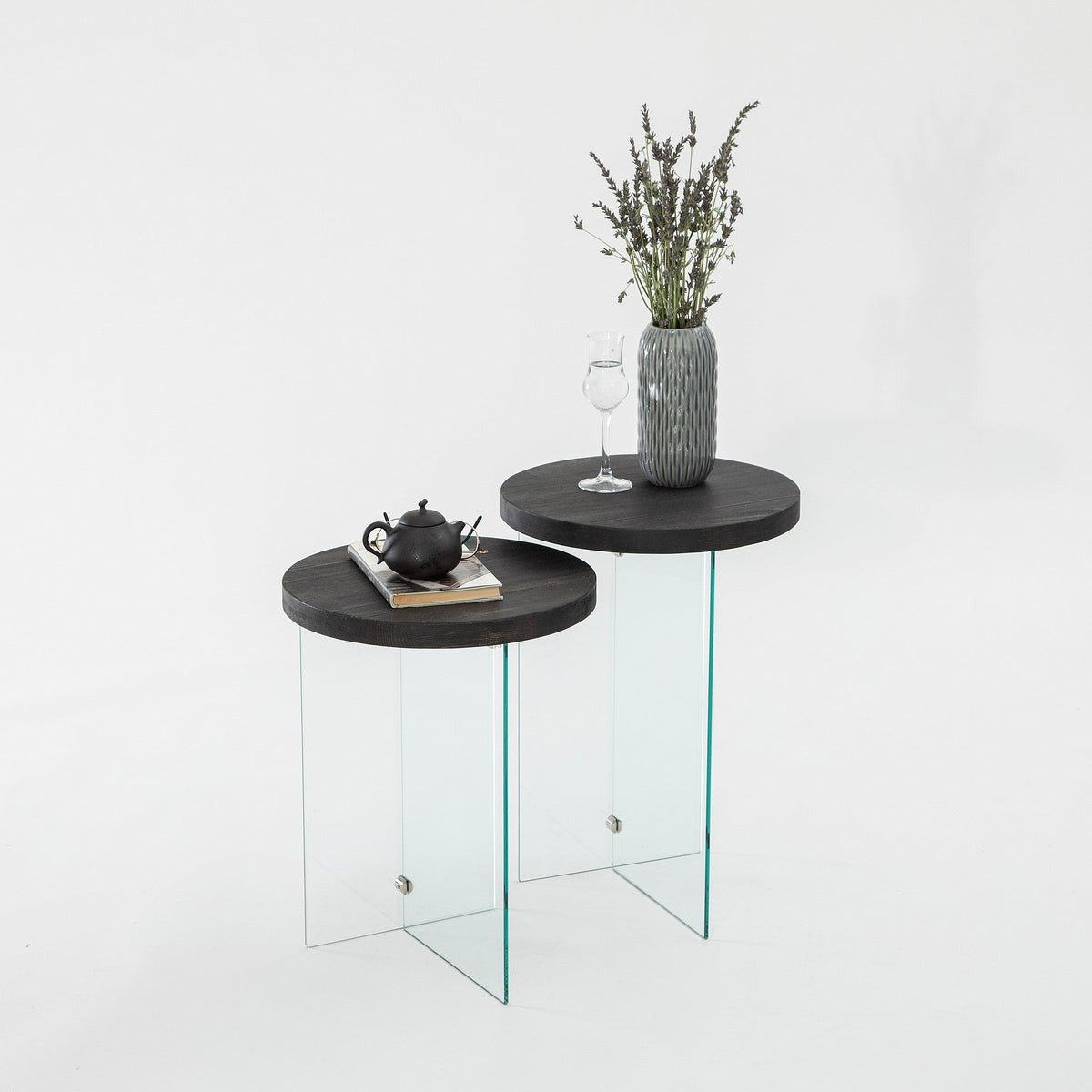 Antracit - Transparent | SKU: 552NOS2404 | Măsuță de cafea Serenity 2, varianta Antracit - Transparent, produs pentru amenajarea locuinței, disponibil online în România la CasaMob